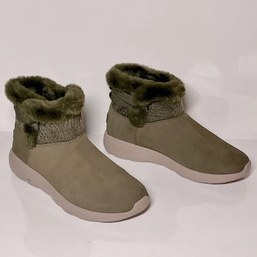 Skechers On-the-GO City Winter Gleam Water Repellent Suede Boots